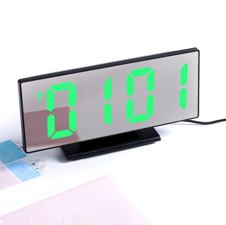 New Upgrate Digital Alarm Clock LED Mirror Clock Multifunction Snooze Display Time Night Led Table Desktop reloj despertador