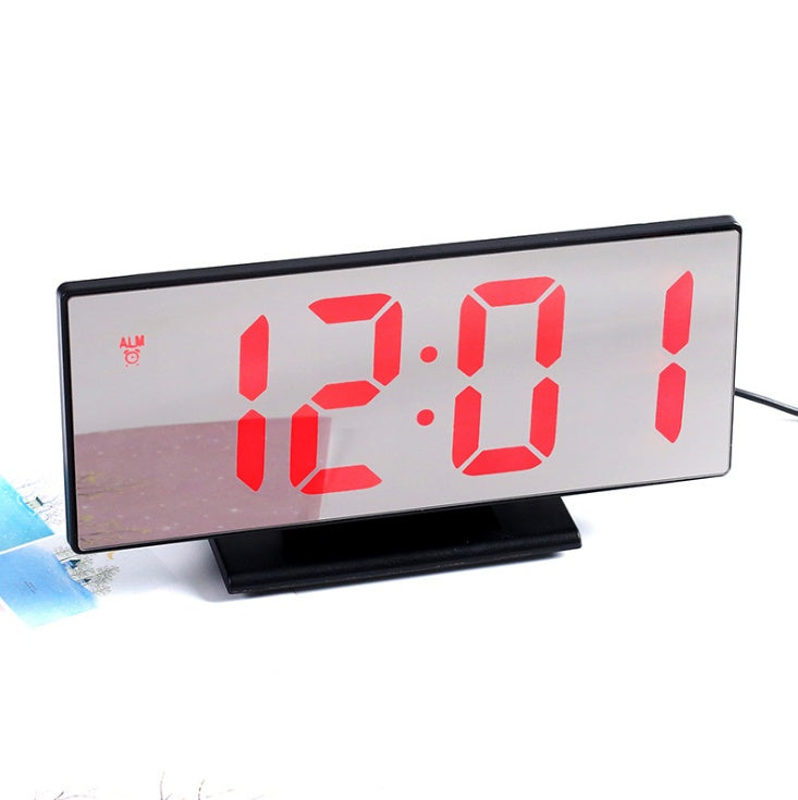 New Upgrate Digital Alarm Clock LED Mirror Clock Multifunction Snooze Display Time Night Led Table Desktop reloj despertador