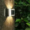 Solar Outdoor Courtyard Light Garden Decoration Wall Wash up and Down Luminous Atmosphere Wall Light