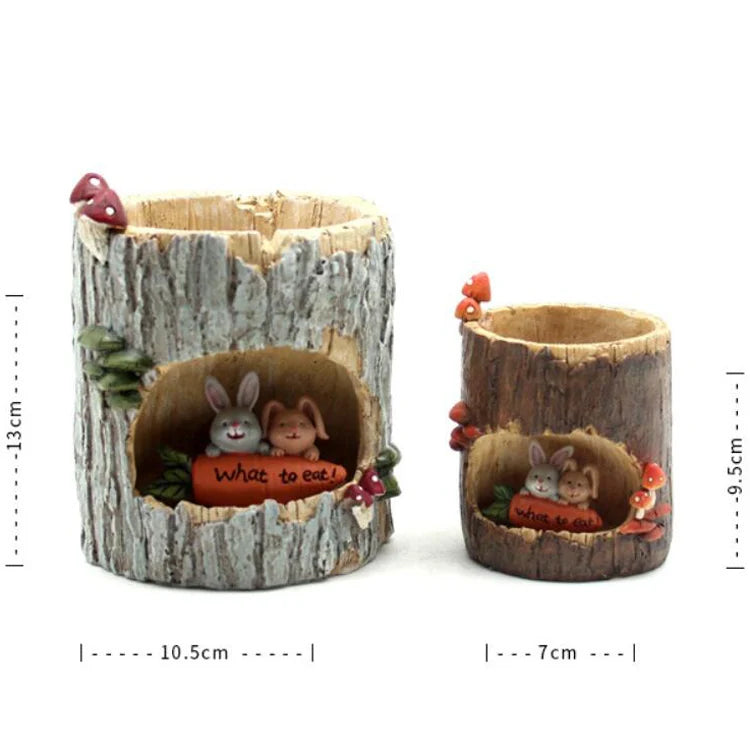 Creative Home Garden  Decoration Pot Resin Flower Pots Succulent Plant Planters Mica Bonsai Pots