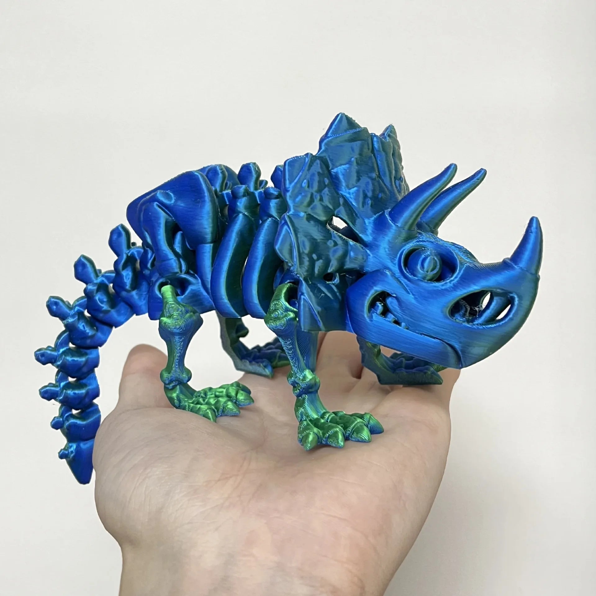 3D printing triangle dragon model Chinese Loong joint free activity creative collection desktop decoration animation model gift