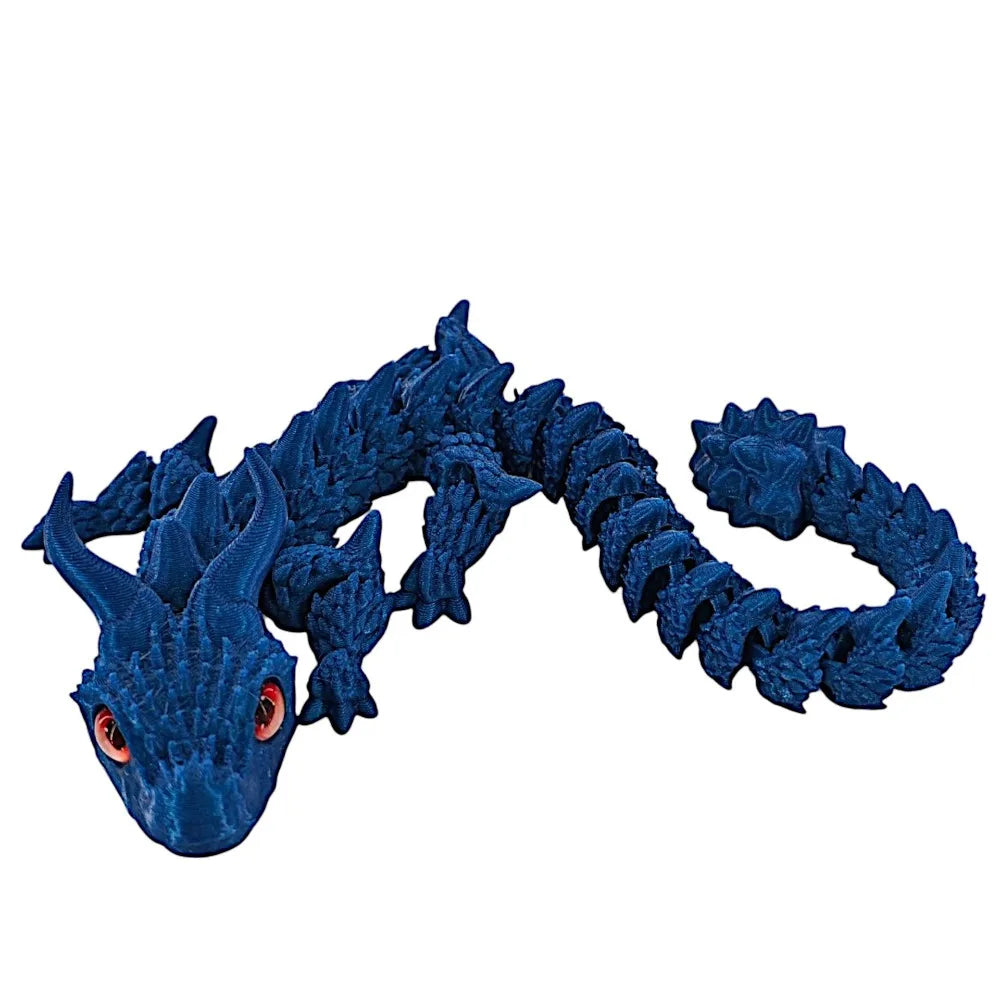 Simulated Eye 3D Printed Dragon Chinese Dragon Laser 3D Printed Diceratops Dragon Rotatable Flexible 3D Articulated Dragon Toys