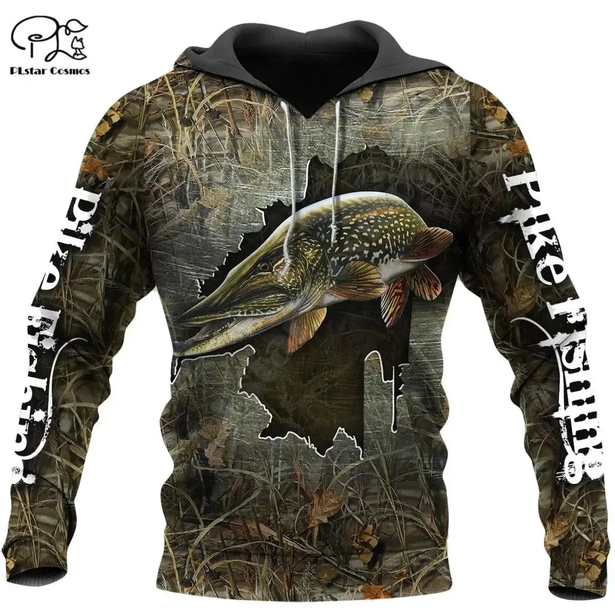 3D Fishing Printed Men's Hoodie Loose Designer Sweatshirt Spring Autumn Oversized Harajuku Y2k Clothes Long Sleeve Pullover 4XL