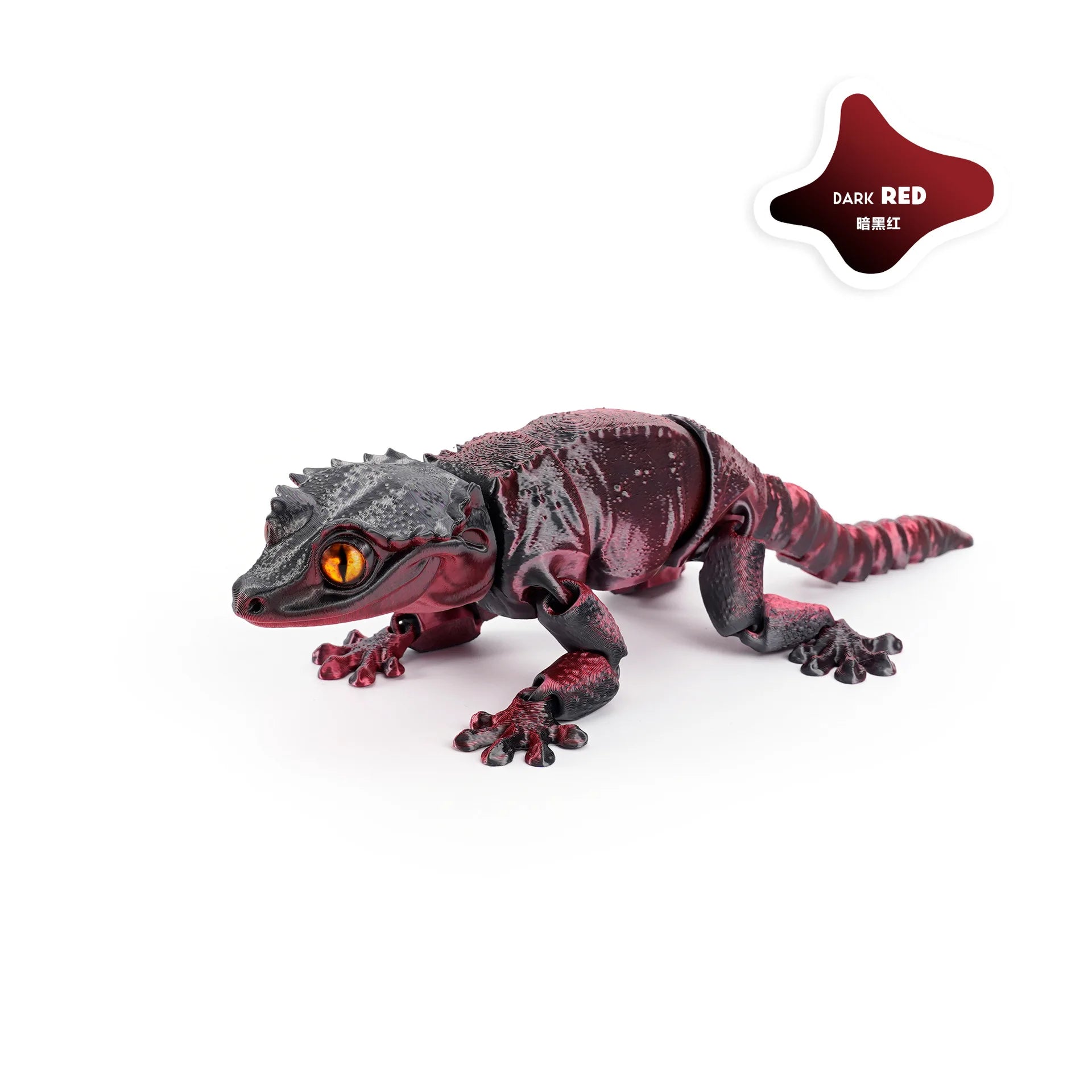 3D Printing Creative Phoenix headed Lizard Animal Ornament Cute Cute Pet Lizard Movable Integrated Joint Animal Miniatures