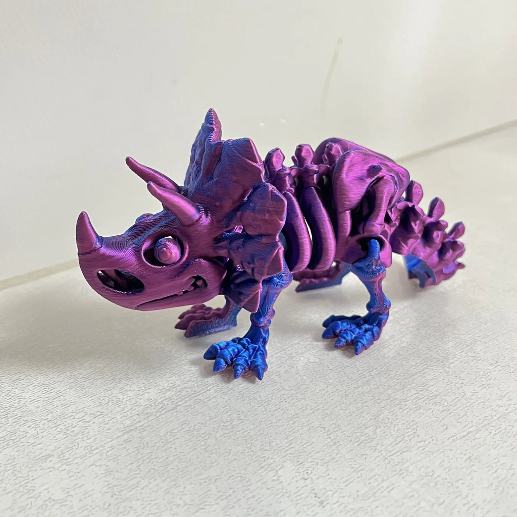 3D printing triangle dragon model Chinese Loong joint free activity creative collection desktop decoration animation model gift