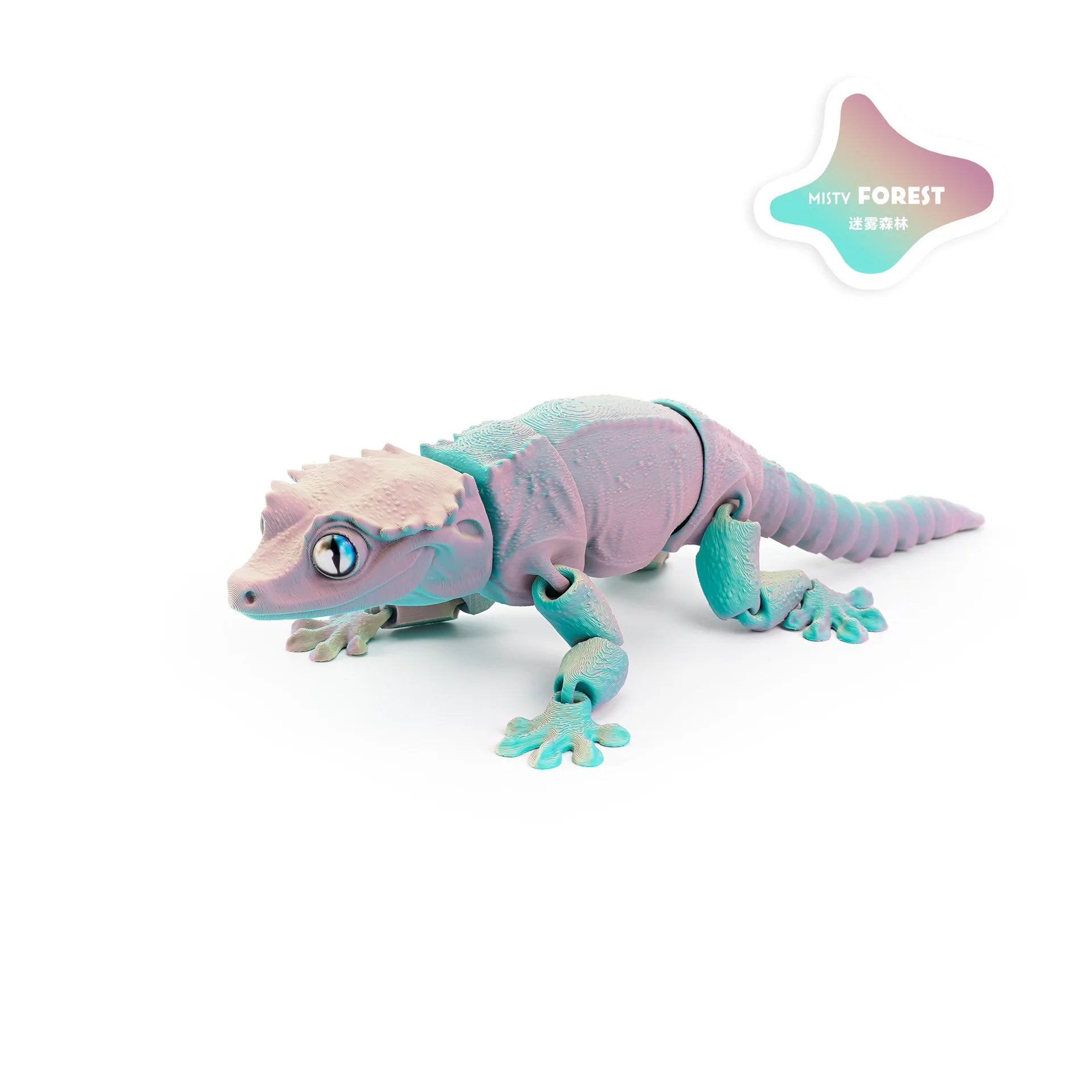 3D Printing Creative Phoenix headed Lizard Animal Ornament Cute Cute Pet Lizard Movable Integrated Joint Animal Miniatures