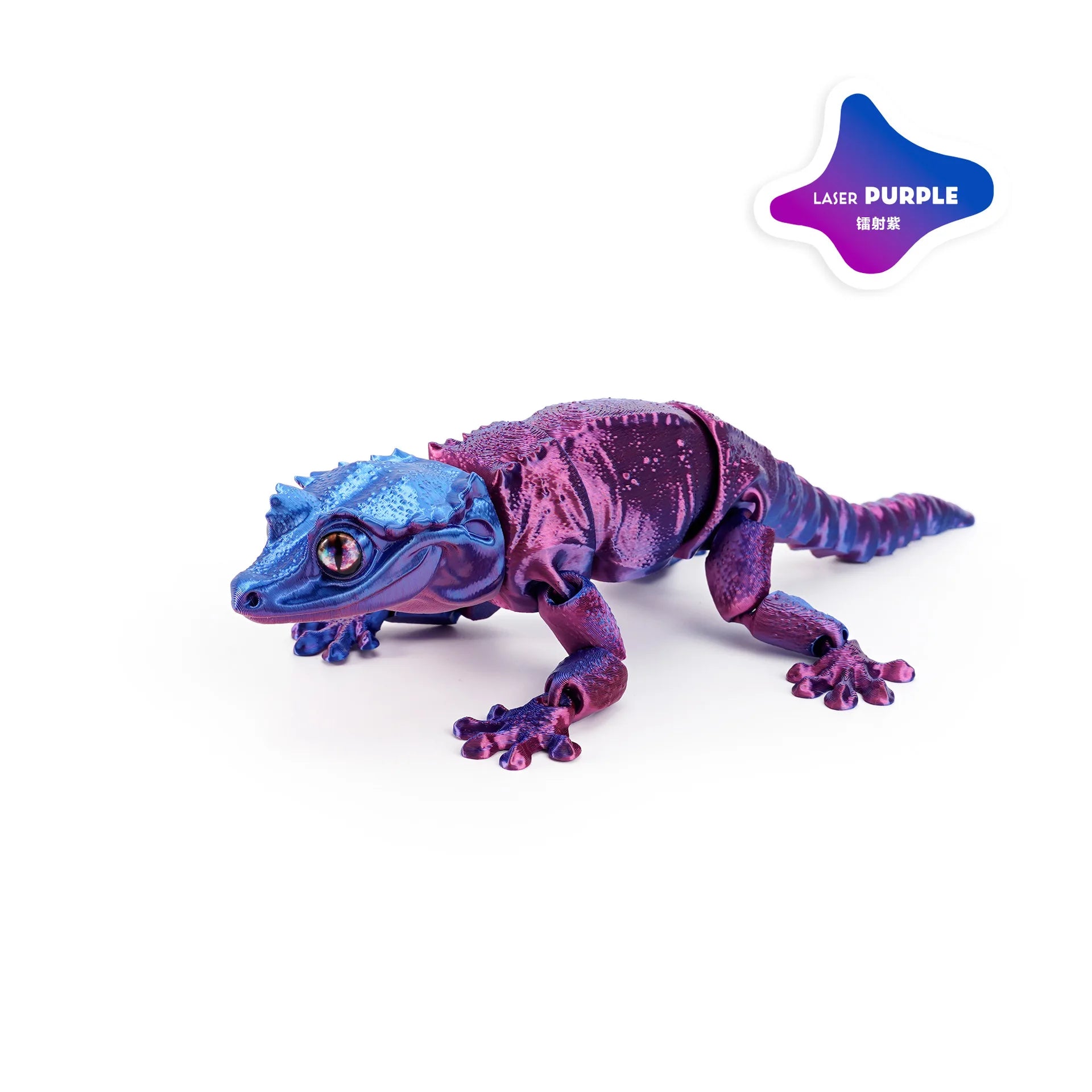 3D Printing Creative Phoenix headed Lizard Animal Ornament Cute Cute Pet Lizard Movable Integrated Joint Animal Miniatures