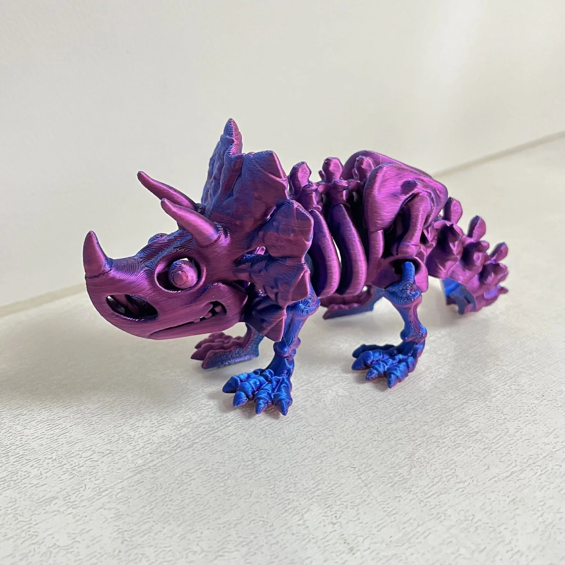 3D printing triangle dragon model Chinese Loong joint free activity creative collection desktop decoration animation model gift