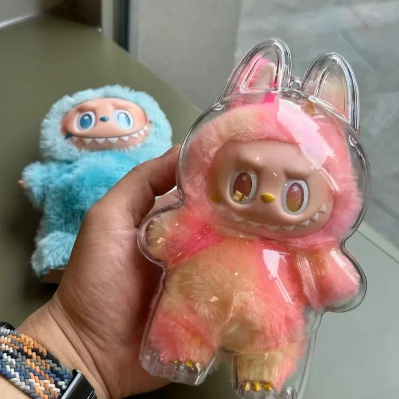 Labubu V3 Third Generation Cloth Transparent Protective Shell Accessories Standing Protective Cover Dustproof Hanging Decoration