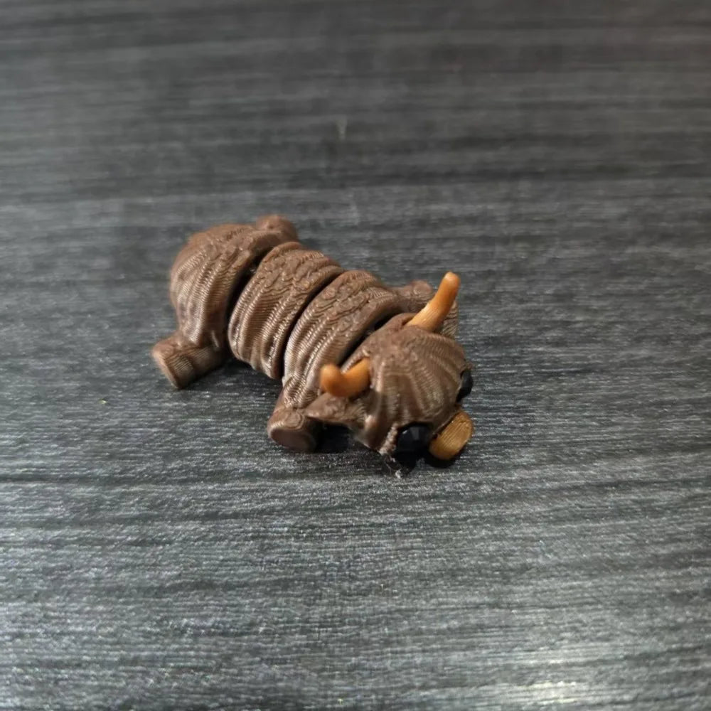 3D Printed Simulation Animals Movable Joint Fidget Toy Rotatable Articulated Home Desktop Ornament Adults Kid Toys Crafts Gifts