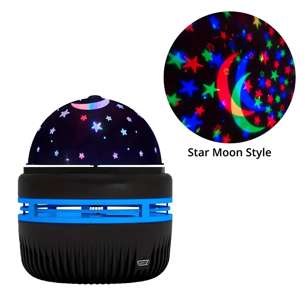 Galaxy Night Light Projector USB Table Lamp Gaming Room Home Theater Ceiling Wedding Decoration Halloween Rotate Automatically