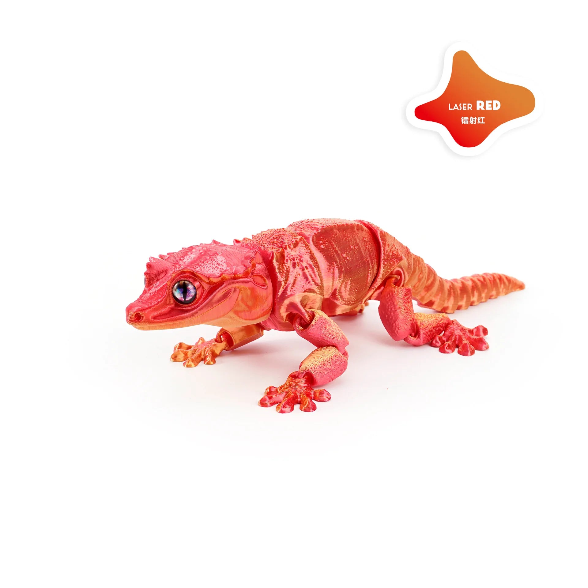 3D Printing Creative Phoenix headed Lizard Animal Ornament Cute Cute Pet Lizard Movable Integrated Joint Animal Miniatures